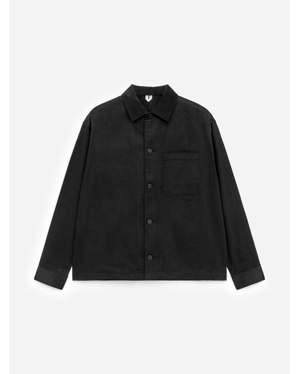 ARKET Black Corduroy Overshirt for men
