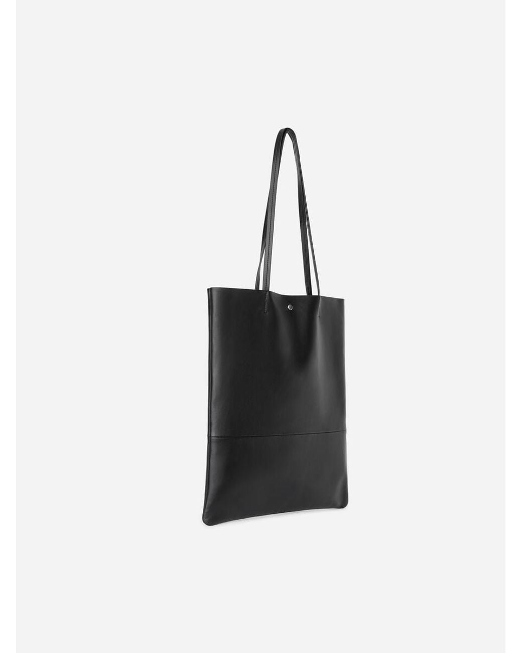 ARKET Black Leather Tote Bag