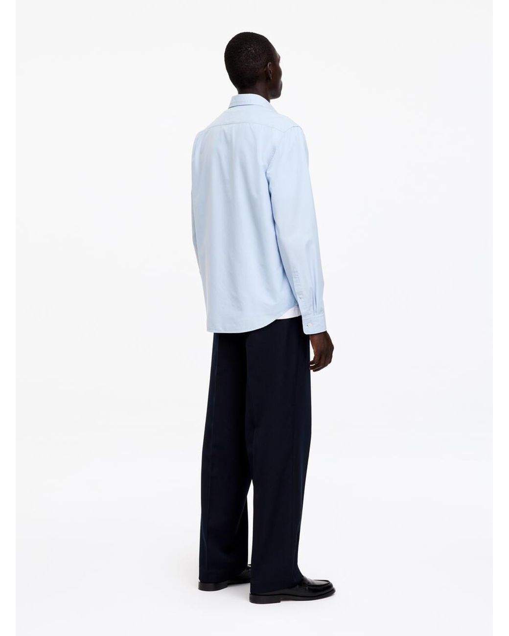 ARKET Blue Cotton Lyocell Shirt for men