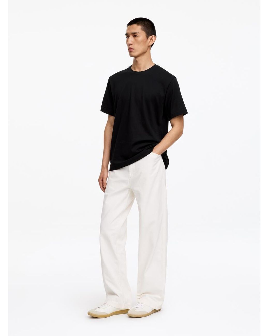 ARKET Black 220 Gsm Relaxed T-Shirt for men