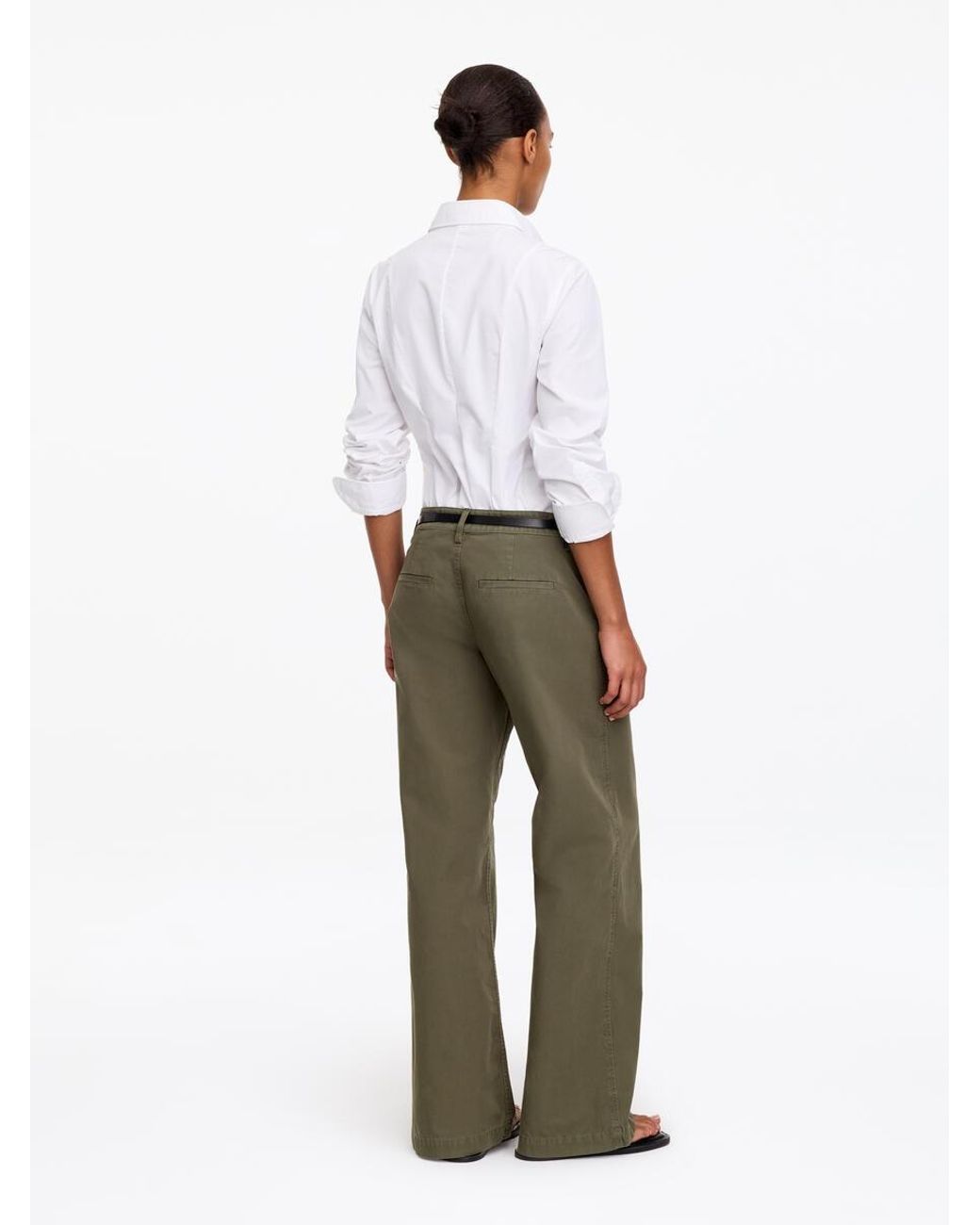 ARKET White Cotton Chino Trousers