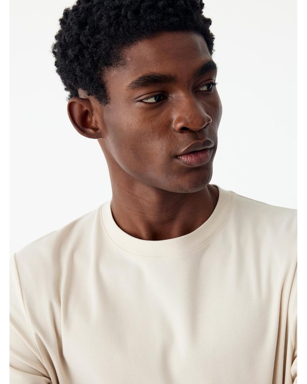 ARKET Natural Regular Interlock T-Shirt for men