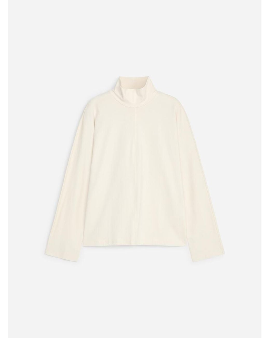 ARKET White Batwing Turtleneck Top