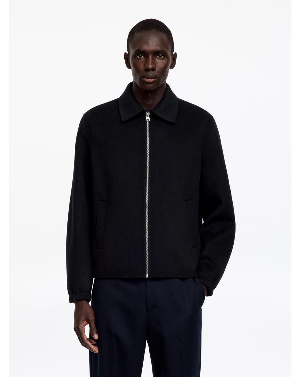 ARKET Blue Wool Blend Doublé Jacket for men