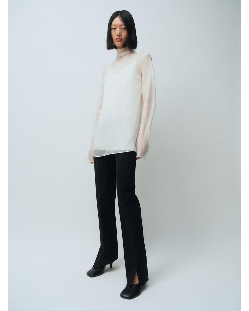 ARKET Blue Slim Tailored Trousers