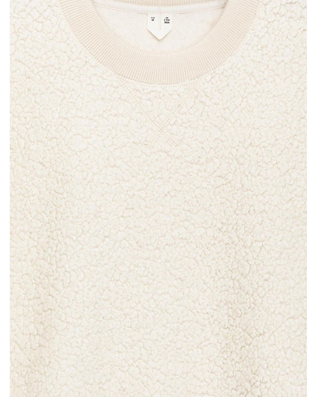 ARKET Natural Wool-Blend Fleece Sweatshirt