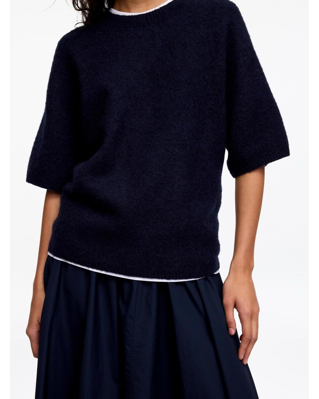 ARKET Blue Alpaca-Wool Blend Jumper