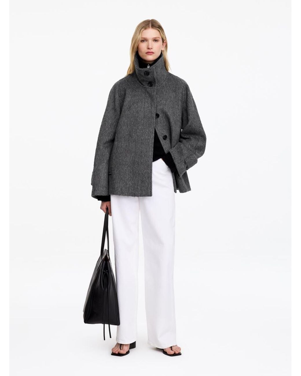 ARKET Gray Wool-Alpaca Blend Jacket