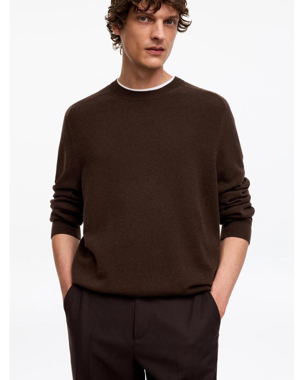 ARKET Feinstrickpullover Aus Wolle in Brown für Herren