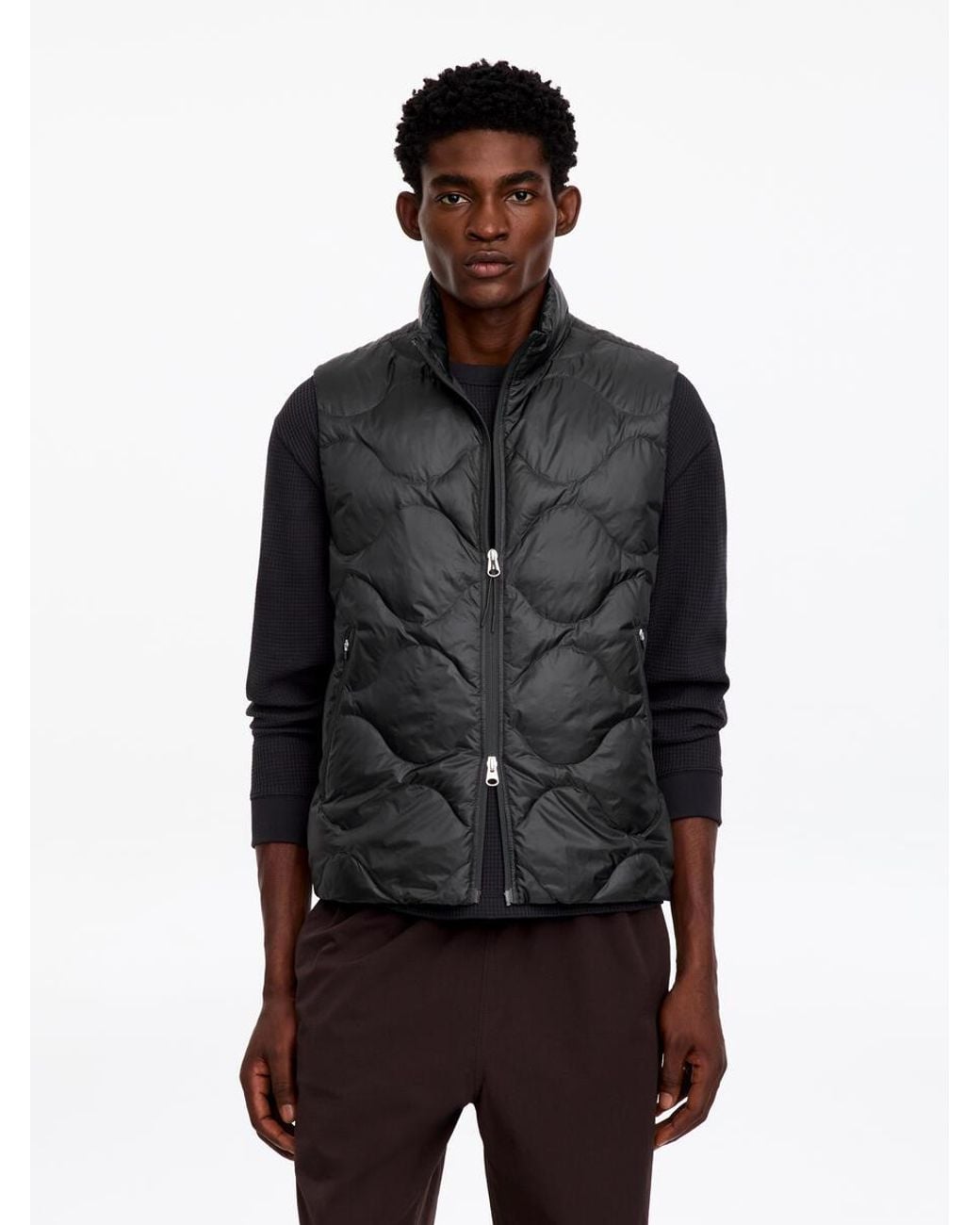 ARKET Black Ultralight Down Vest for men