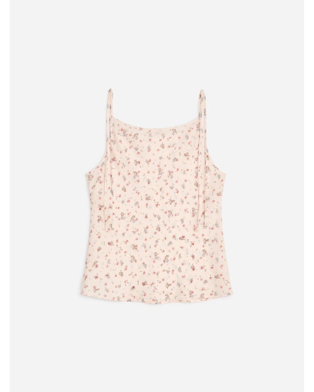 ARKET Blue Silk Strap Top
