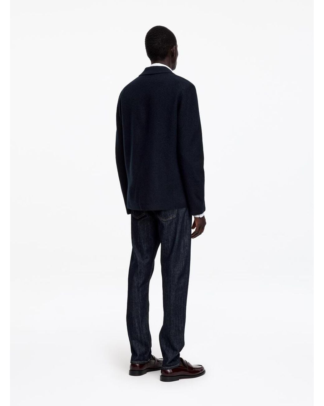 ARKET Blue Boiled Wool Blazer for men