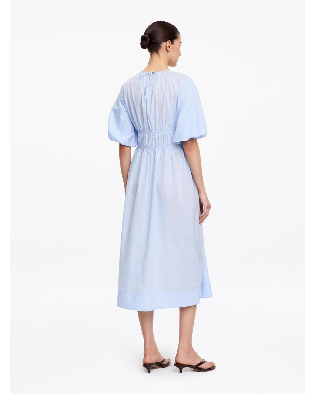 ARKET Blue Lyocell-Cotton Maxi Dress
