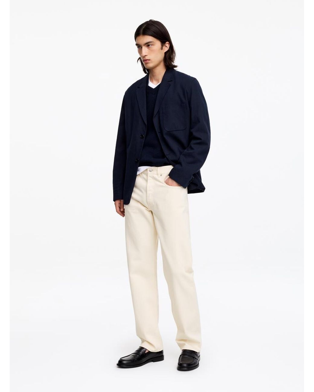 ARKET White Ocean Loose Jeans for men