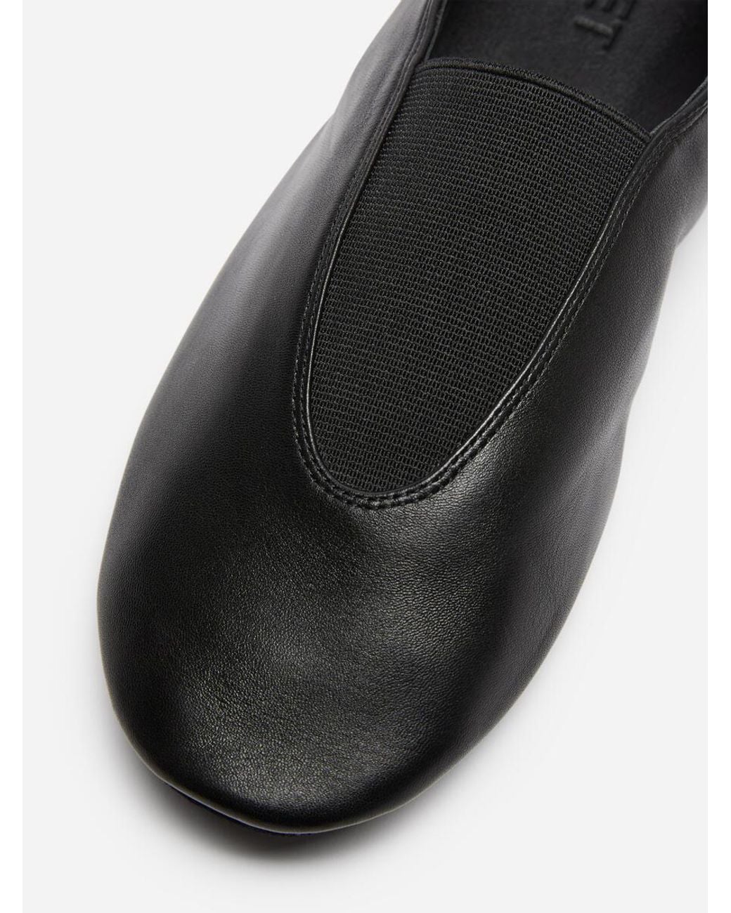 ARKET Black Sporty Leather Ballerinas