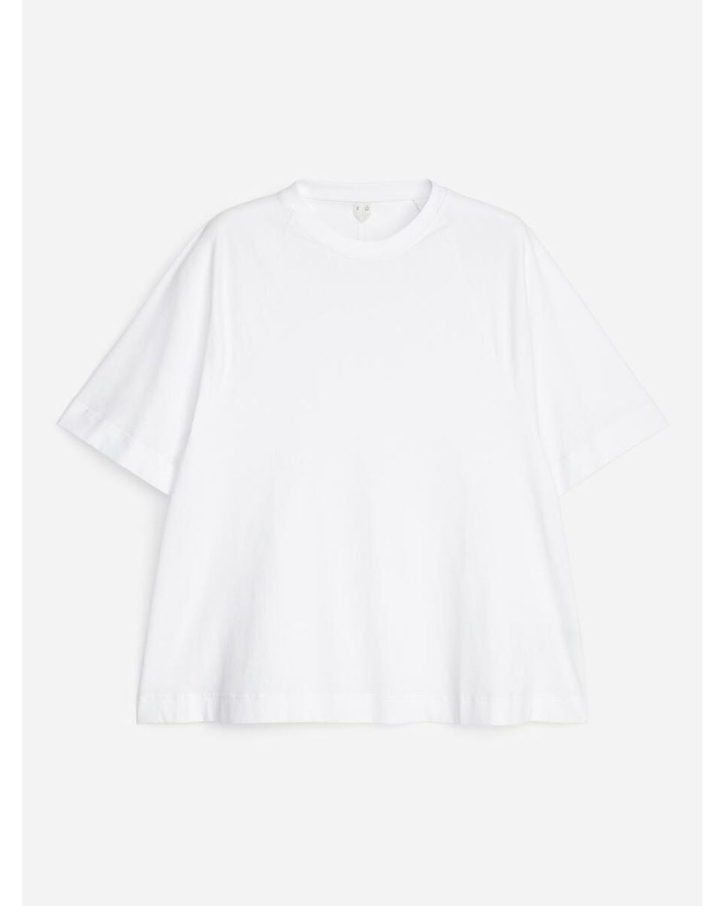 ARKET White A-Line Cotton T-Shirt