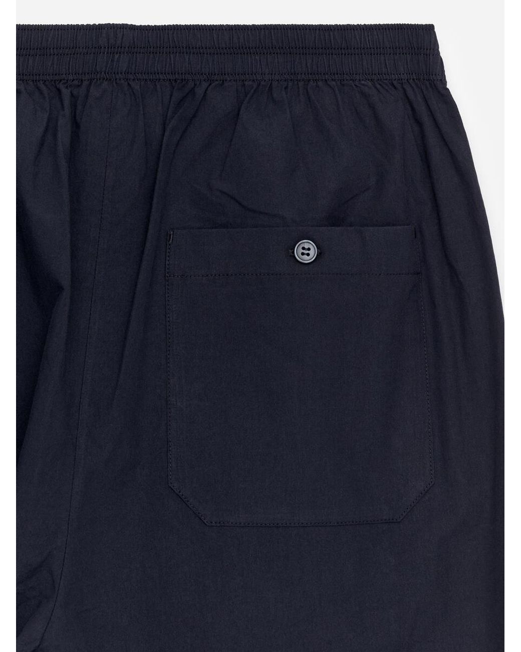 ARKET Blue Relaxed Cotton Trousers