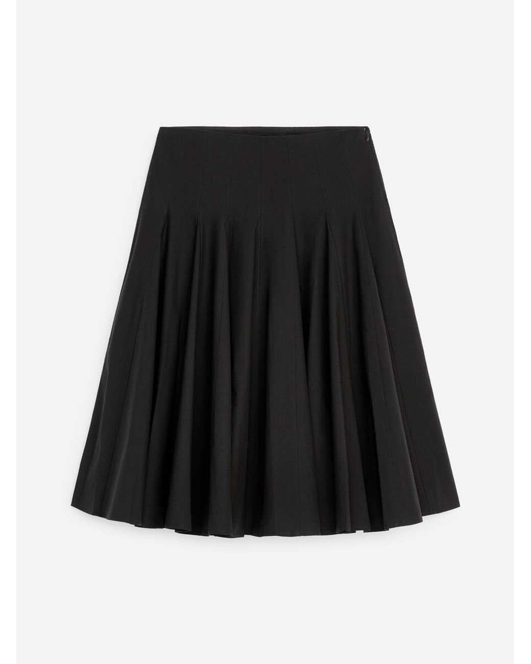 ARKET White Cotton Midi Skirt