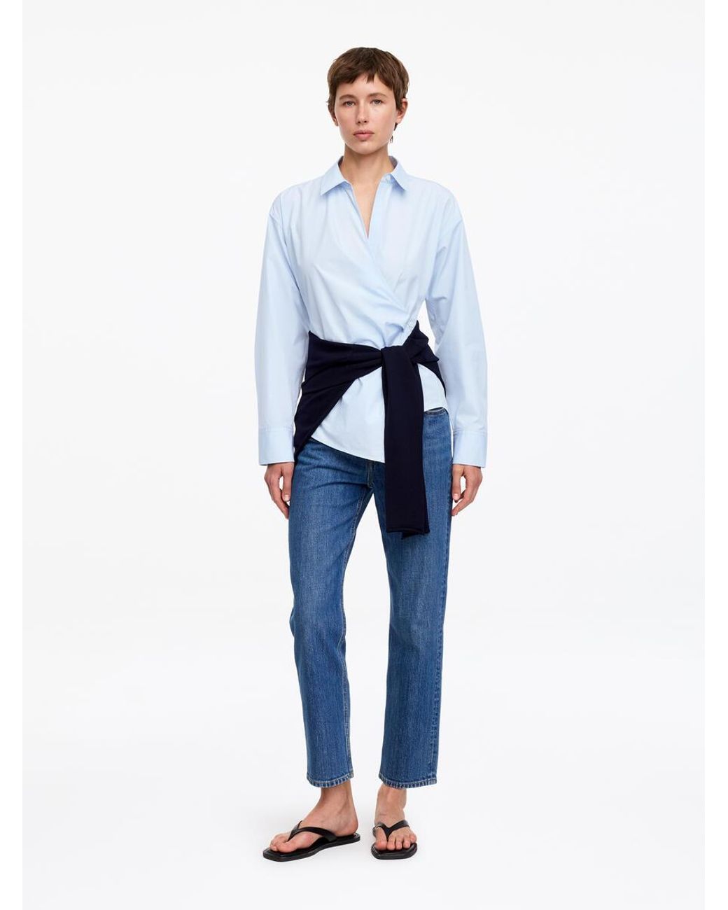 ARKET White Wrap Shirt
