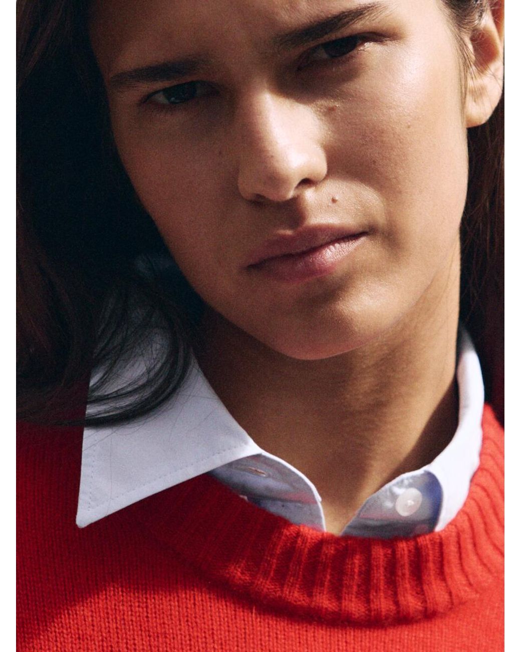 ARKET Red Oversized Pure Cashmere Jumper