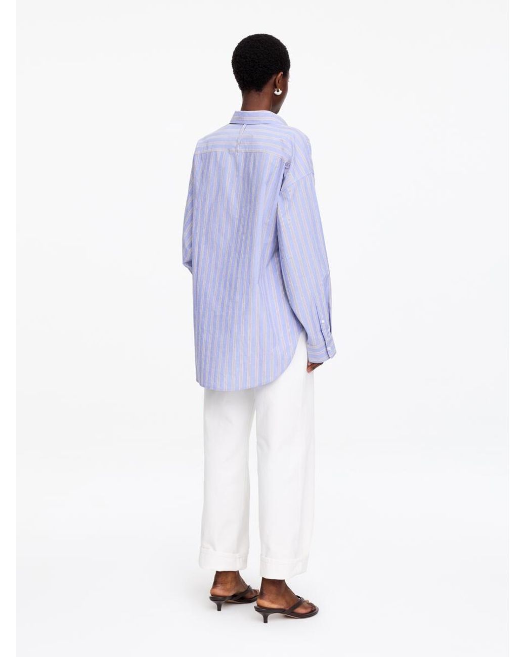 ARKET Purple Oversized Batwing Shirt
