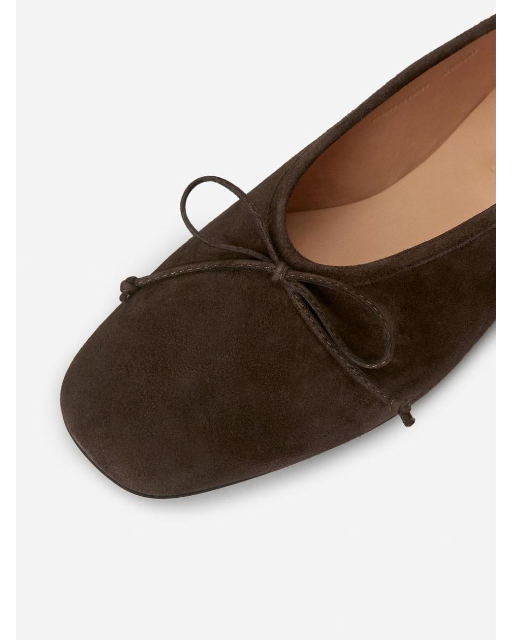 ARKET Black Velours-Ballerinas