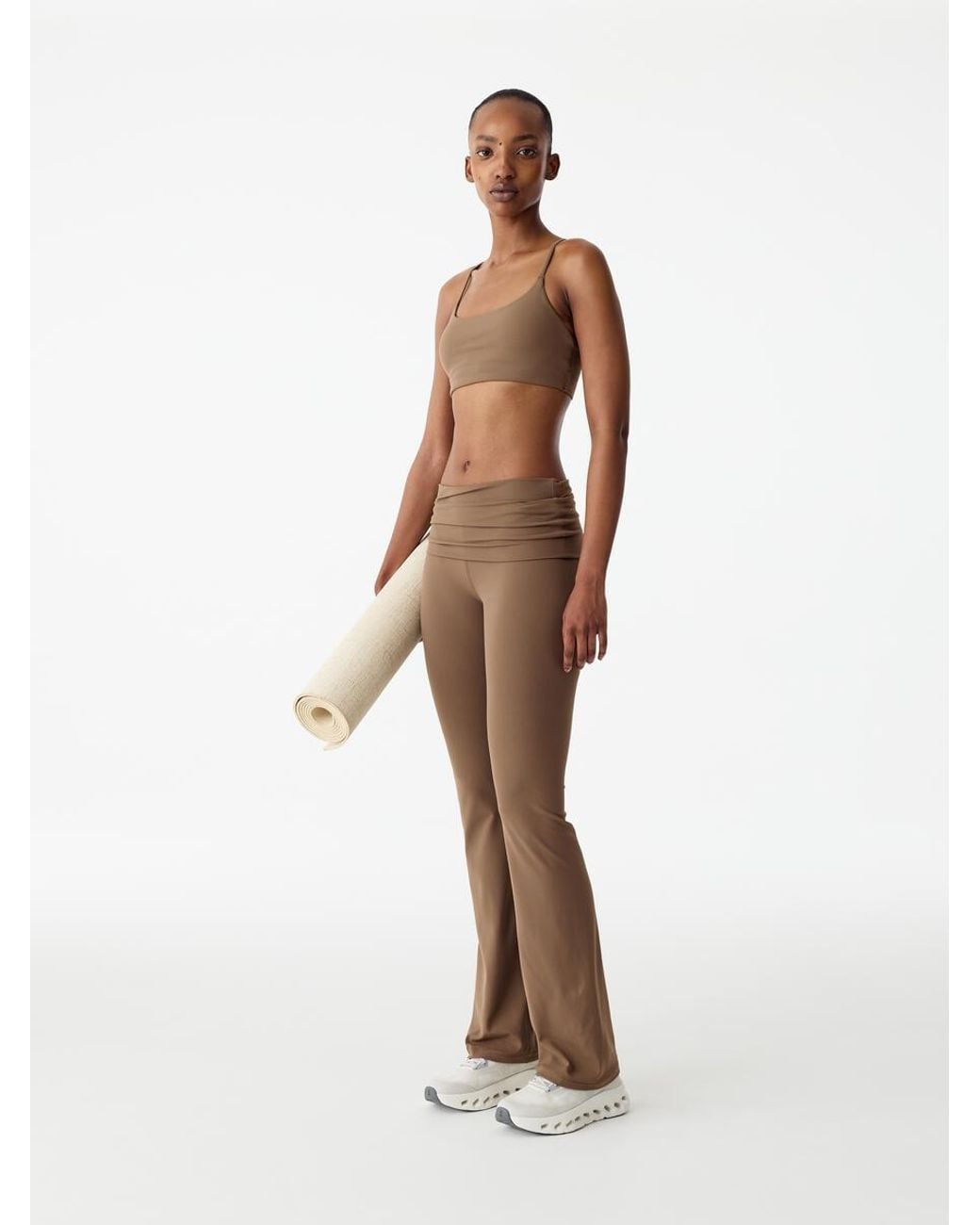 ARKET Brown Soft Stretch Sports Bra