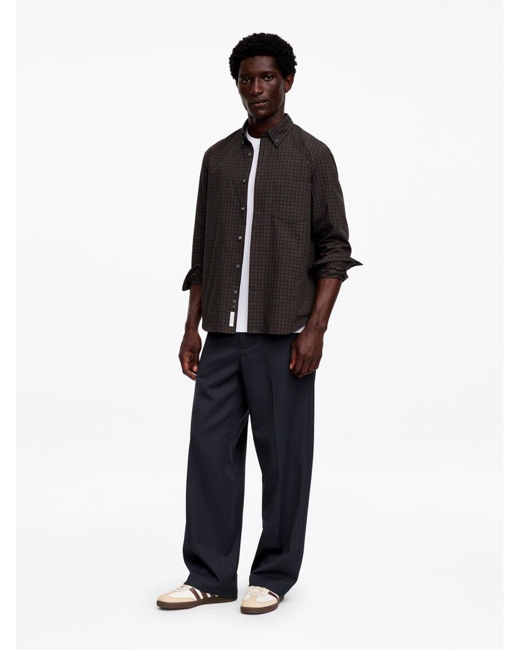 ARKET Black Regular Twill Shirt for men