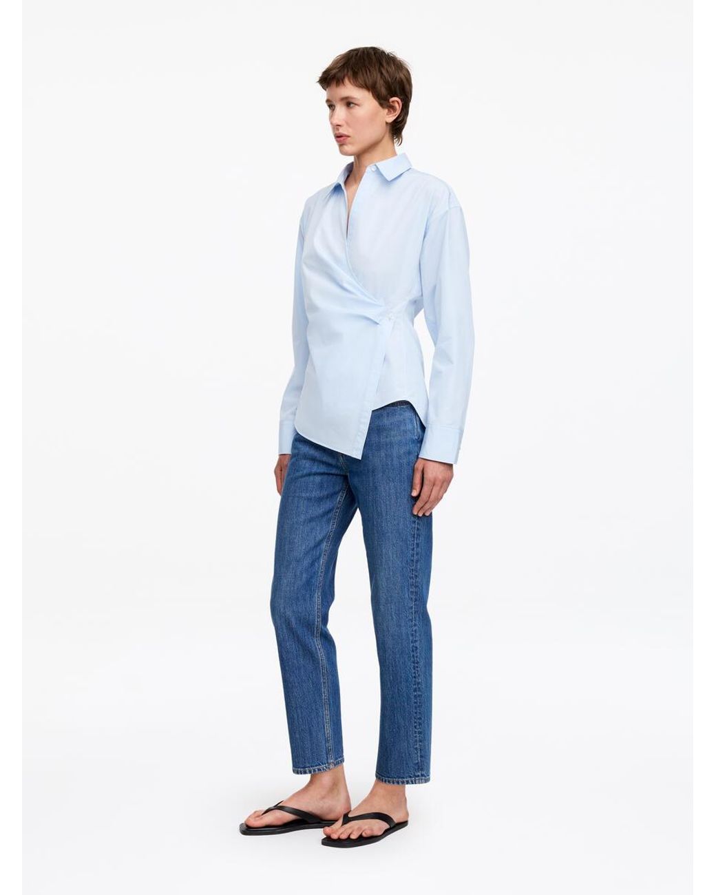 ARKET White Wrap Shirt
