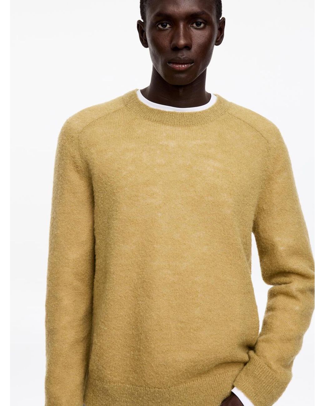 ARKET Natural Brushed Wool Jumper for men