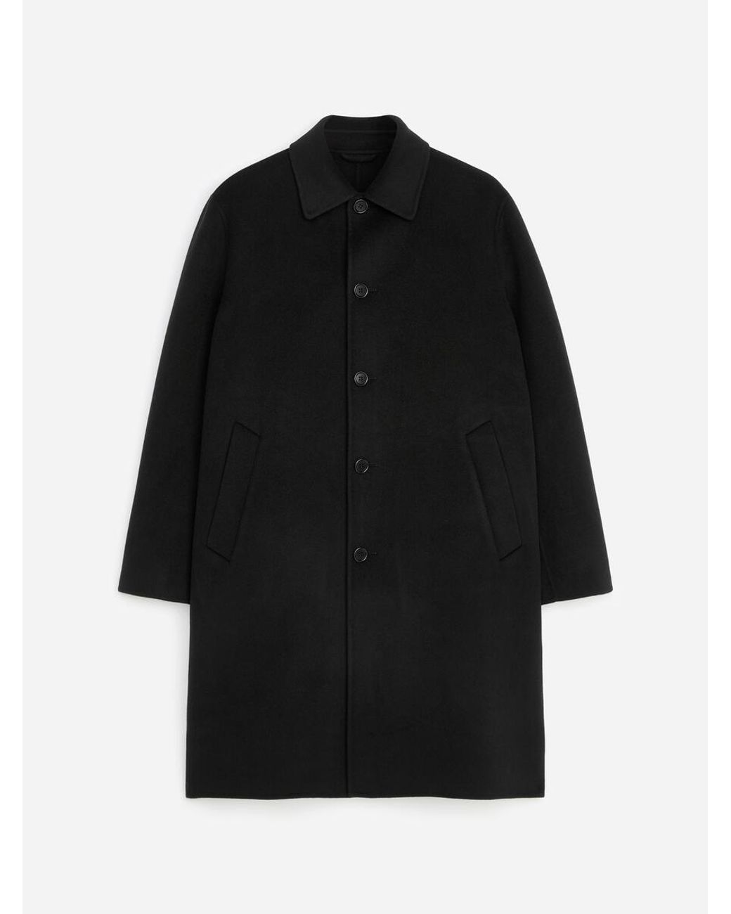 ARKET Blue Double-Face Wool Coat for men