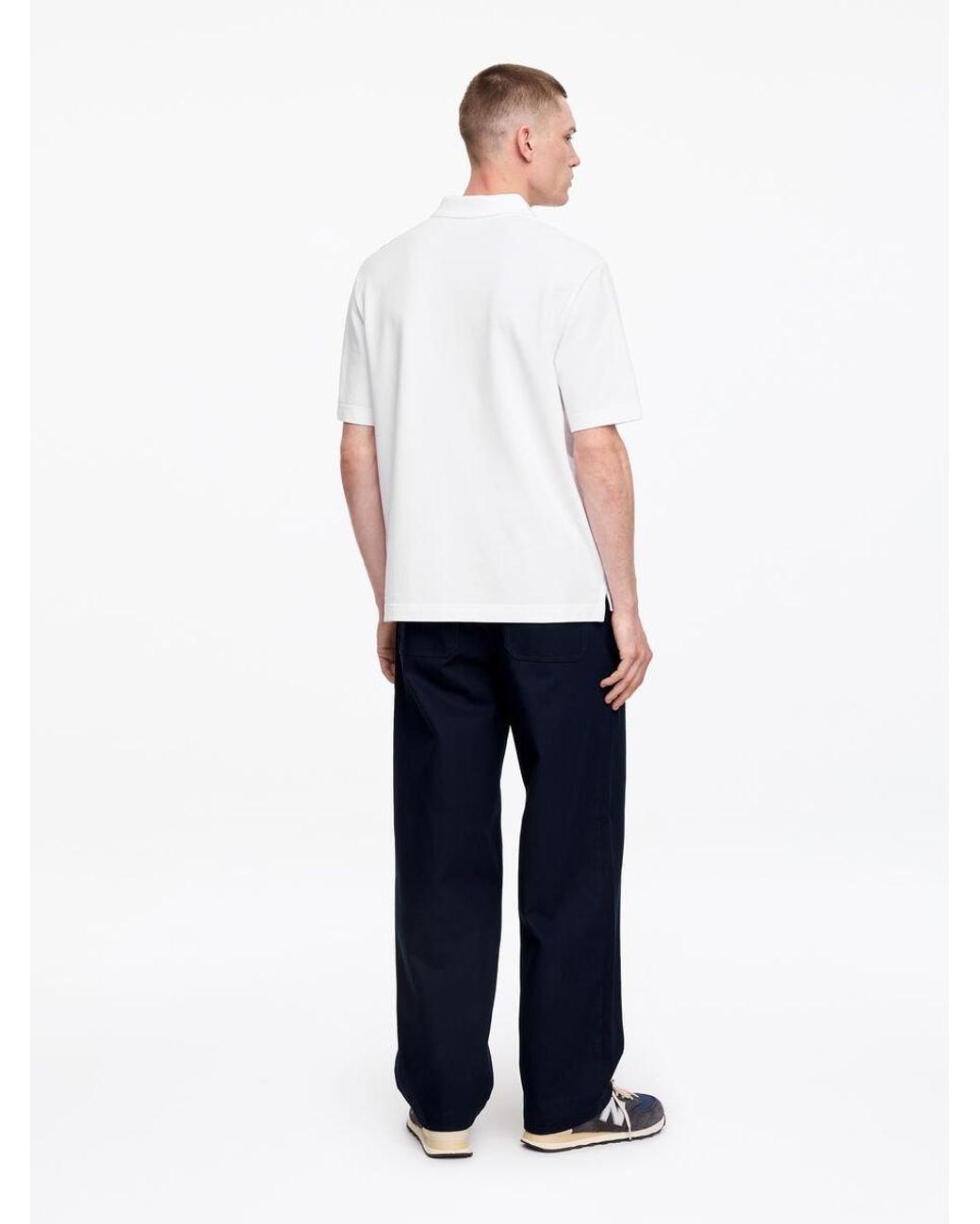 ARKET White Piqué Polo Shirt for men