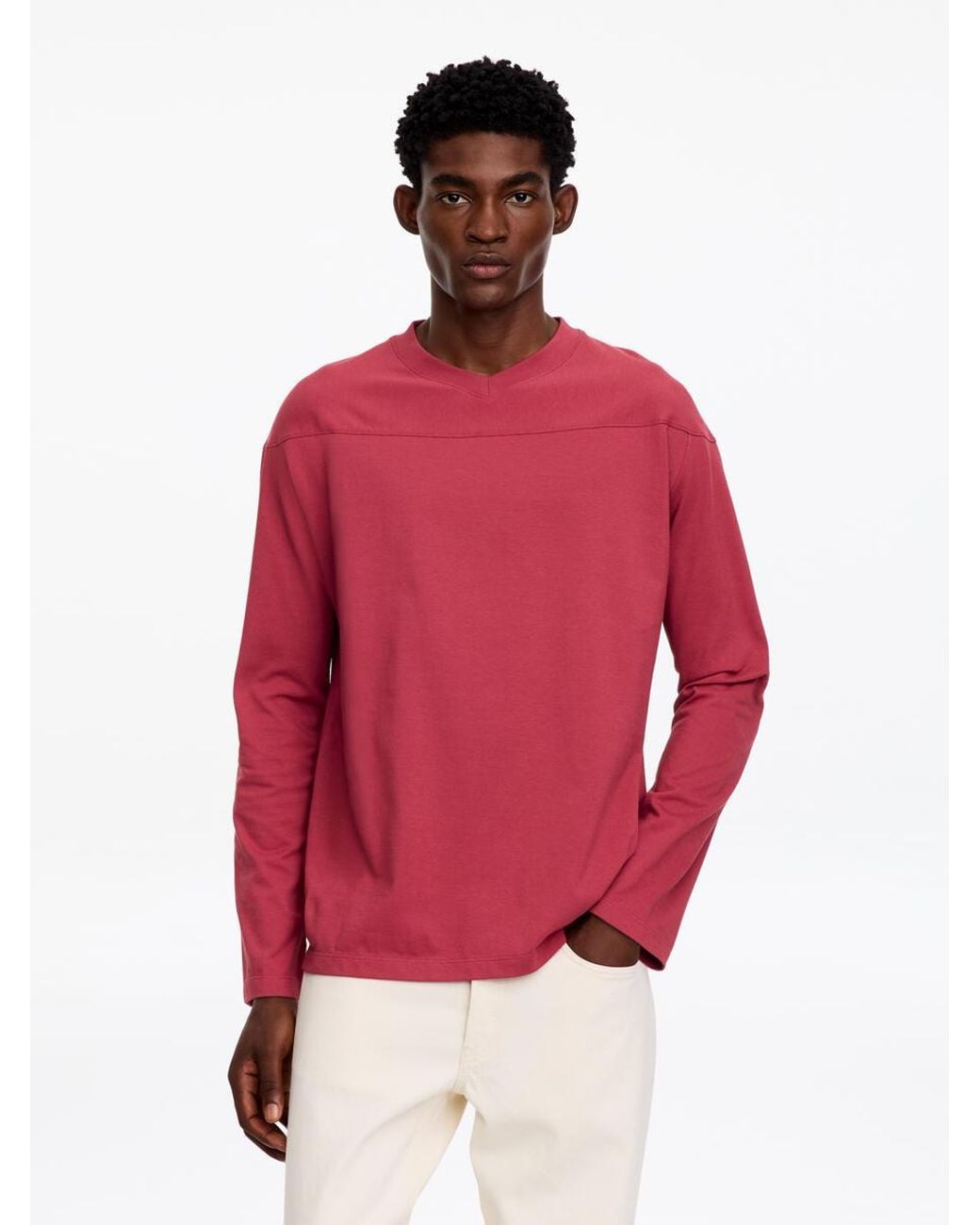 ARKET Red Athletic Jersey for men