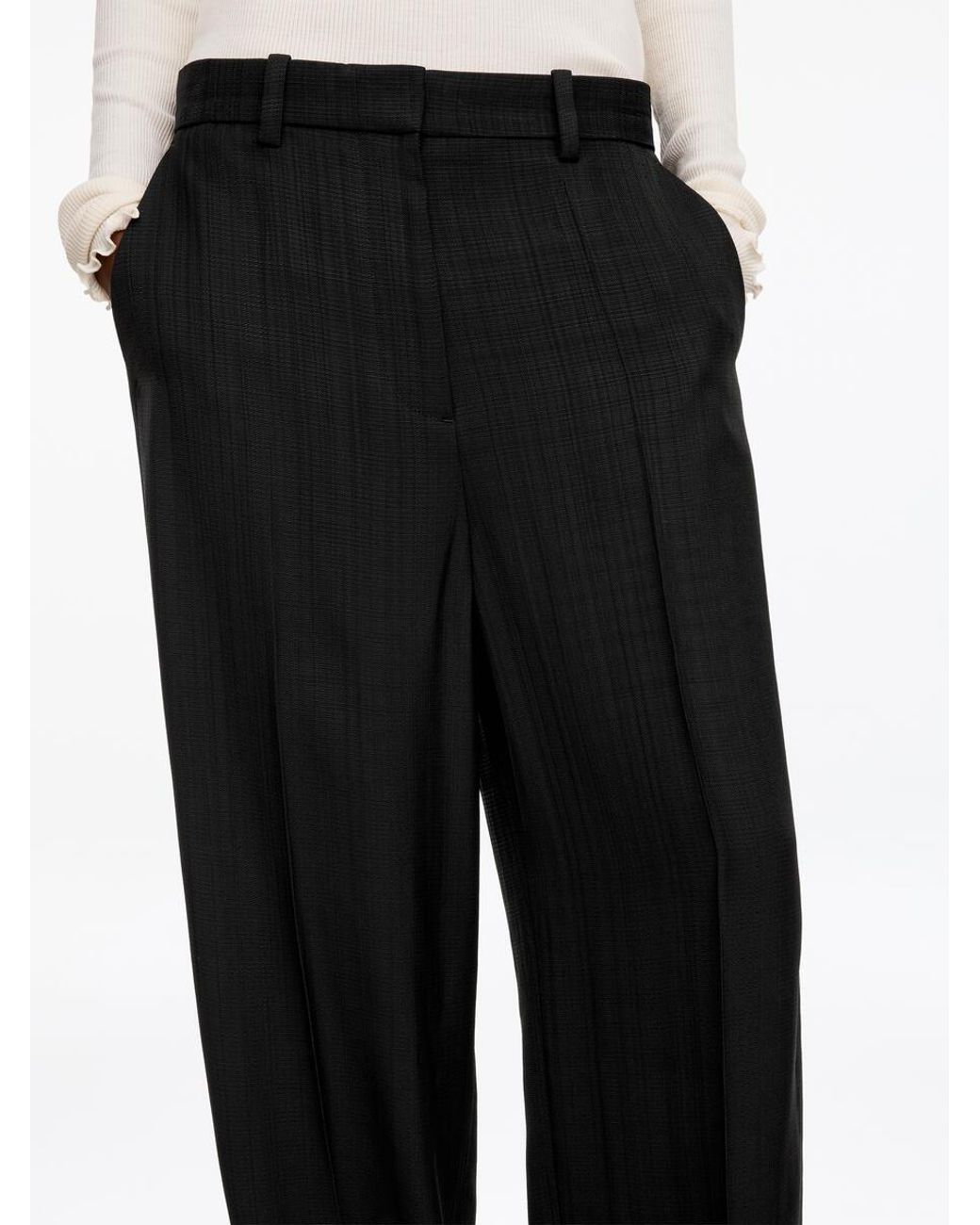 ARKET White Relaxed Tailored Trousers