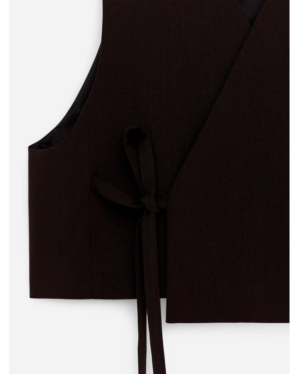 ARKET Black Crop Vest