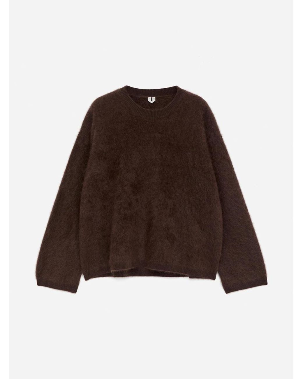 ARKET Brown Pure Brushed-Cashmere Jumper