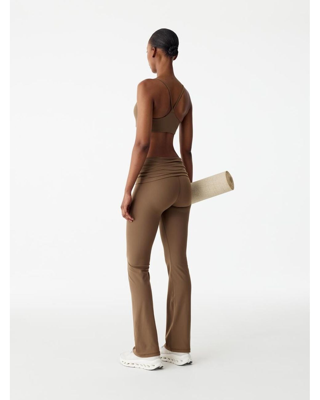 ARKET Brown Soft Stretch Sports Bra