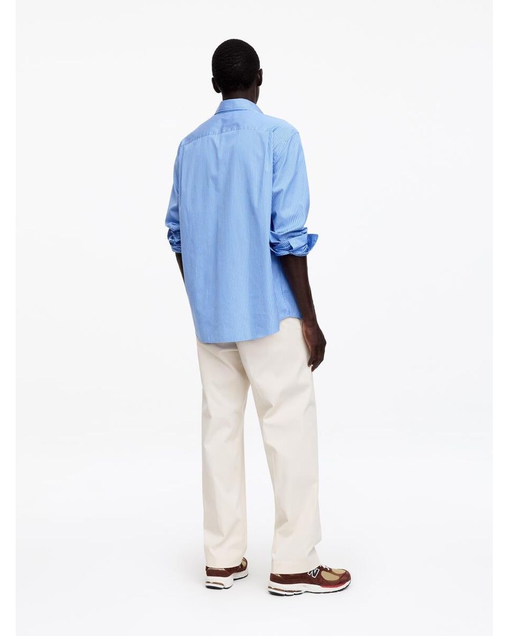 ARKET Blue Poplin Dress Shirt for men