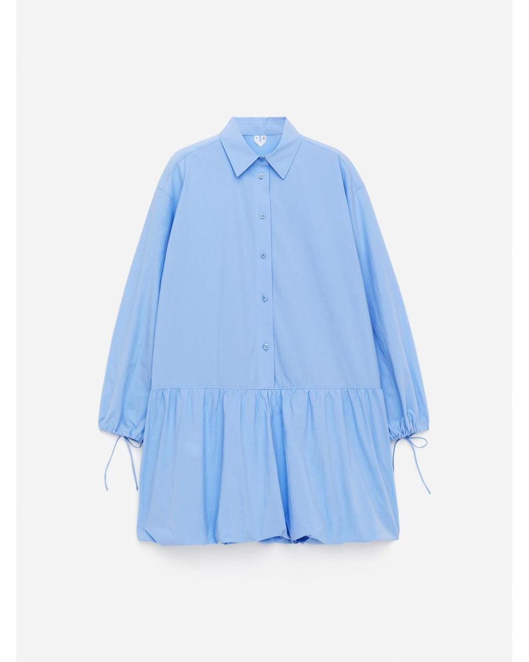 ARKET Blue Bubble-Hem Dress