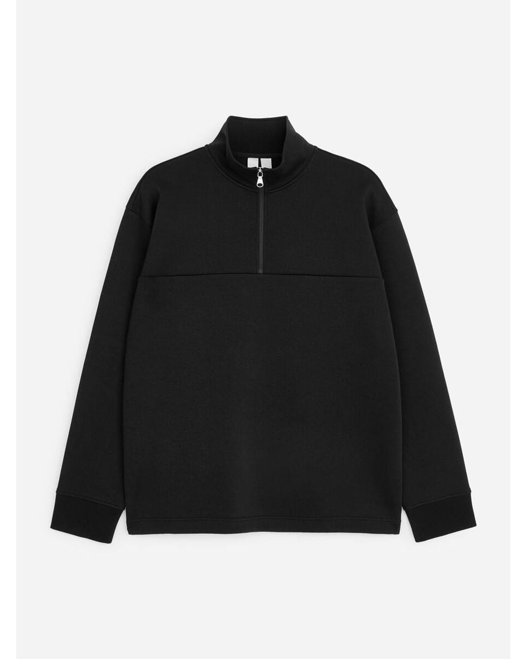 ARKET Black Active Sport Half-Zip for men