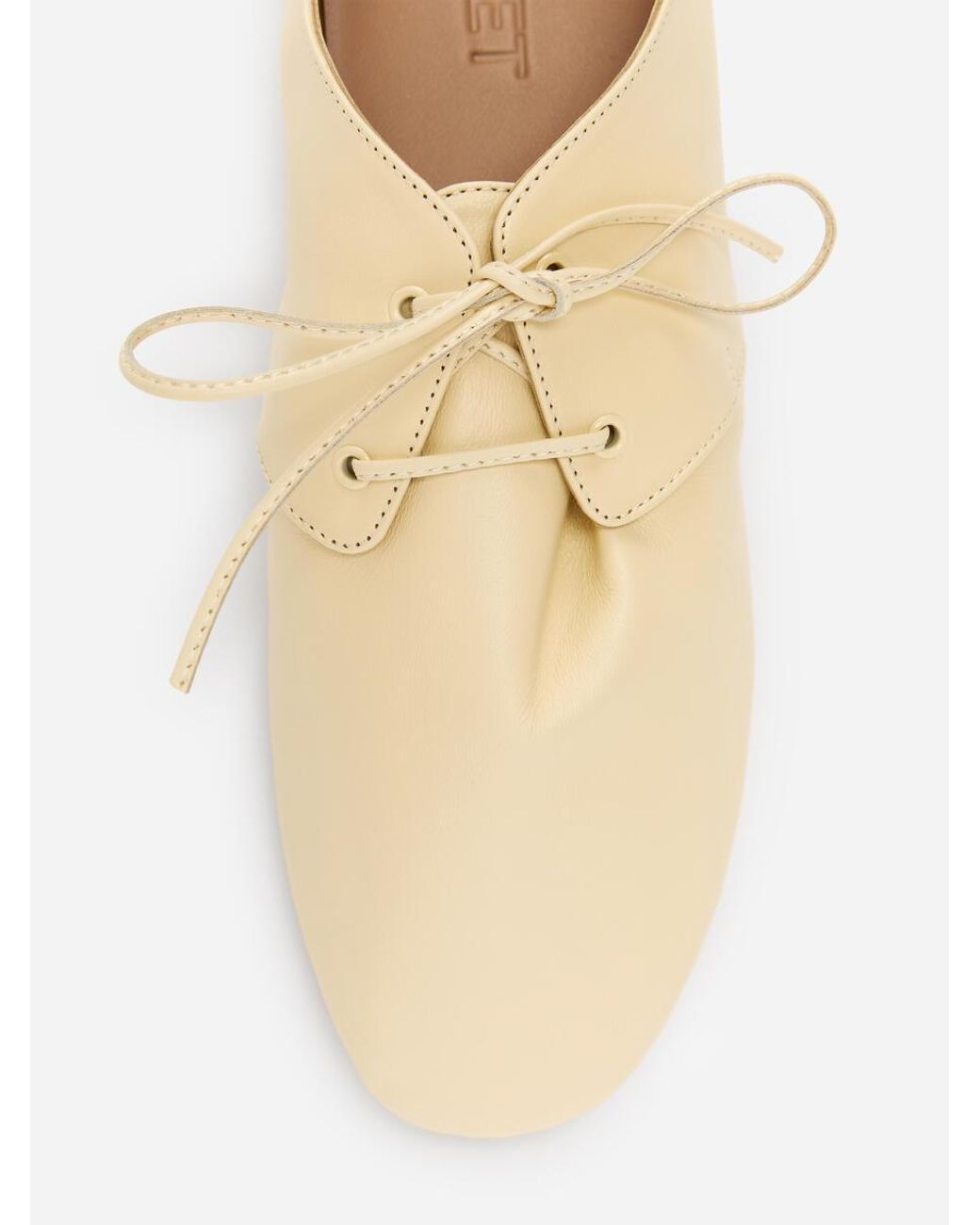 ARKET Natural Soft Leather Lace-Up Shoes