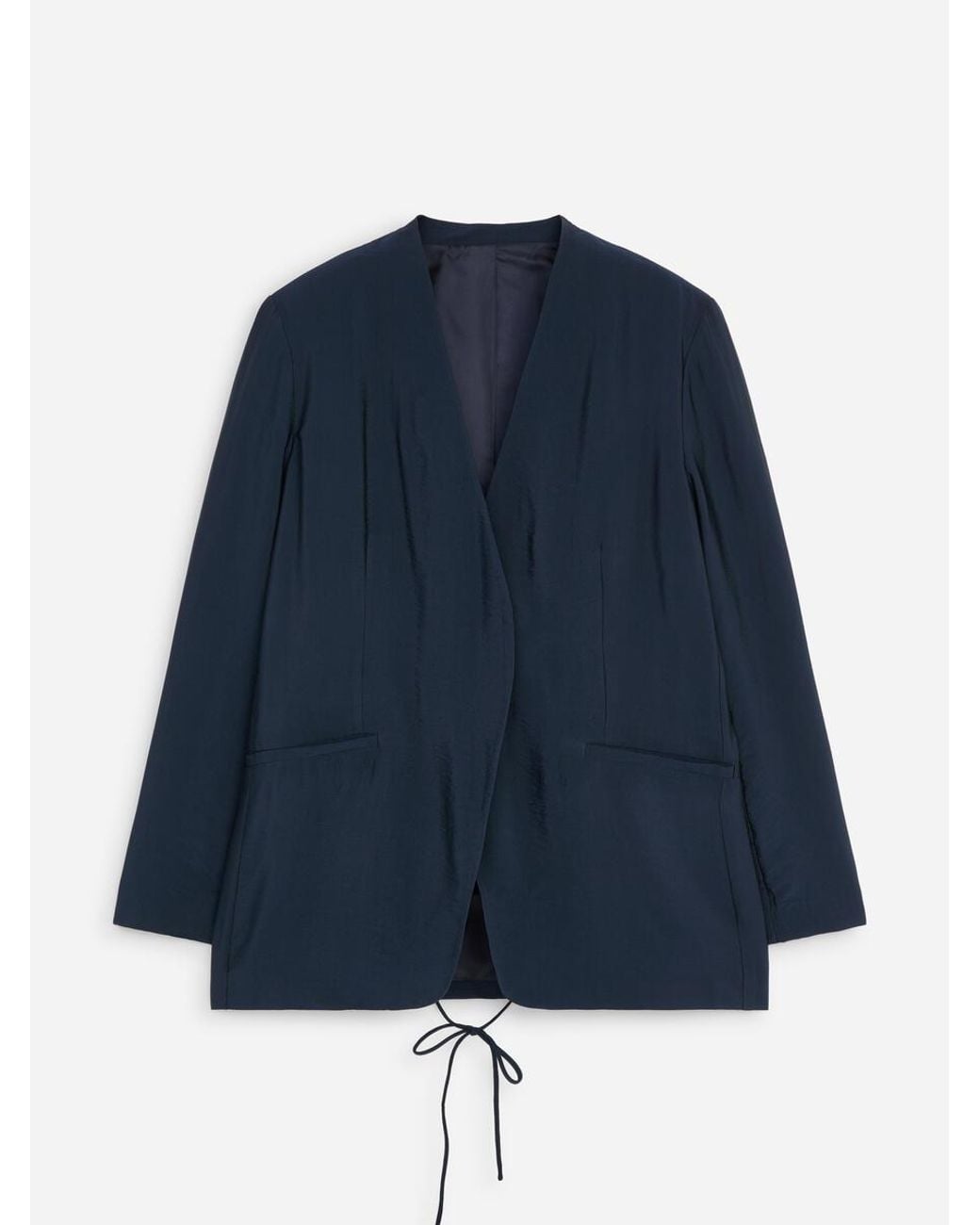 ARKET Blue Wrap Blazer