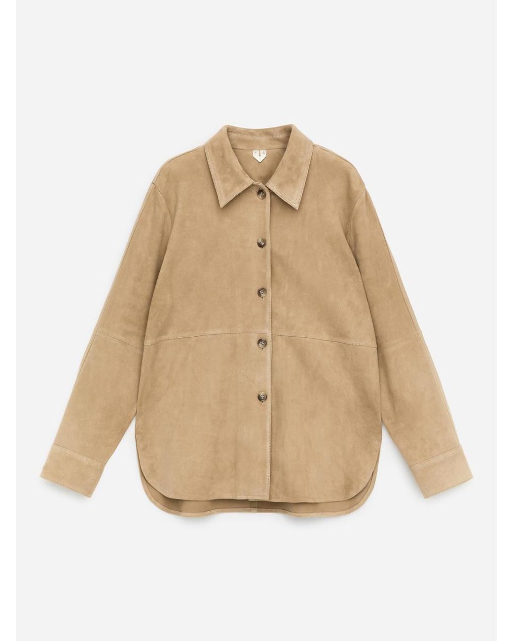 ARKET Natural Suede Shirt