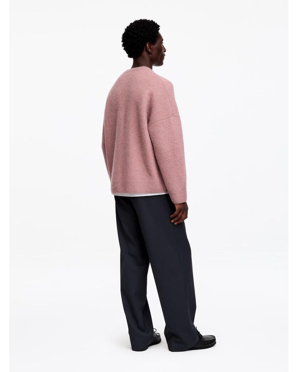 ARKET Pink Wool Blend Cardigan for men