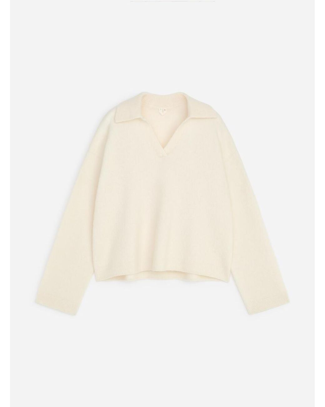 ARKET White Alpaca-Wool Blend Jumper