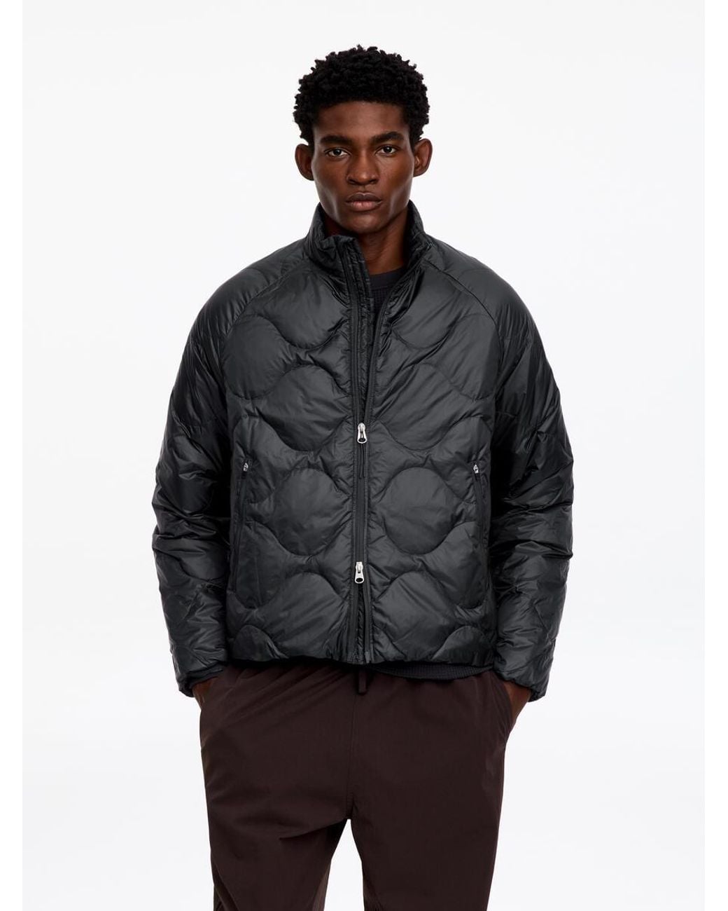 ARKET Black Ultralight Down Jacket for men