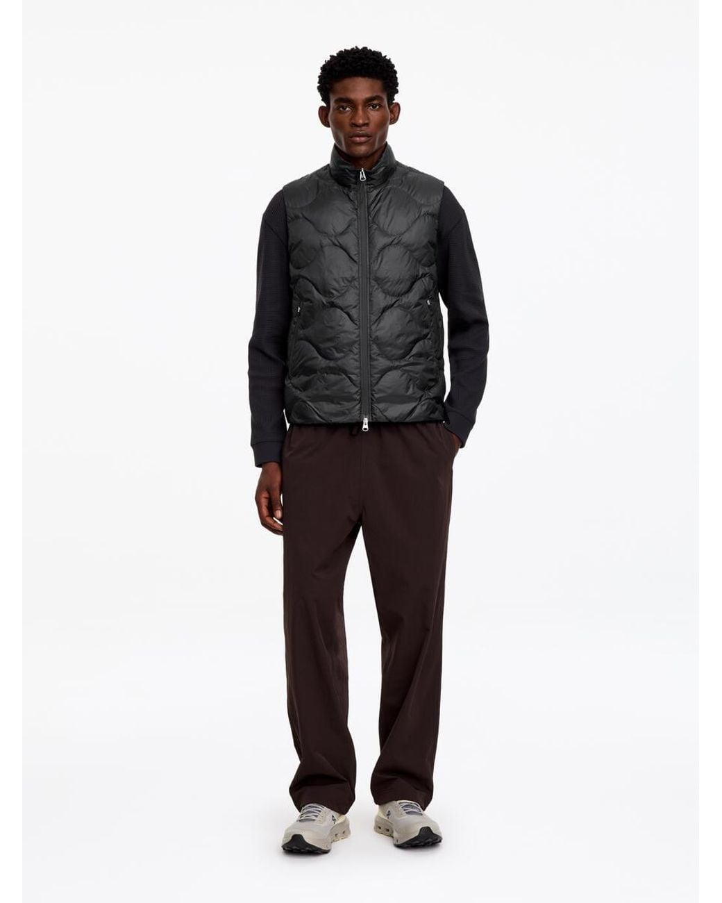 ARKET Black Ultralight Down Vest for men