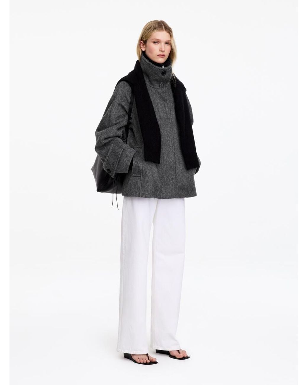 ARKET Gray Wool-Alpaca Blend Jacket