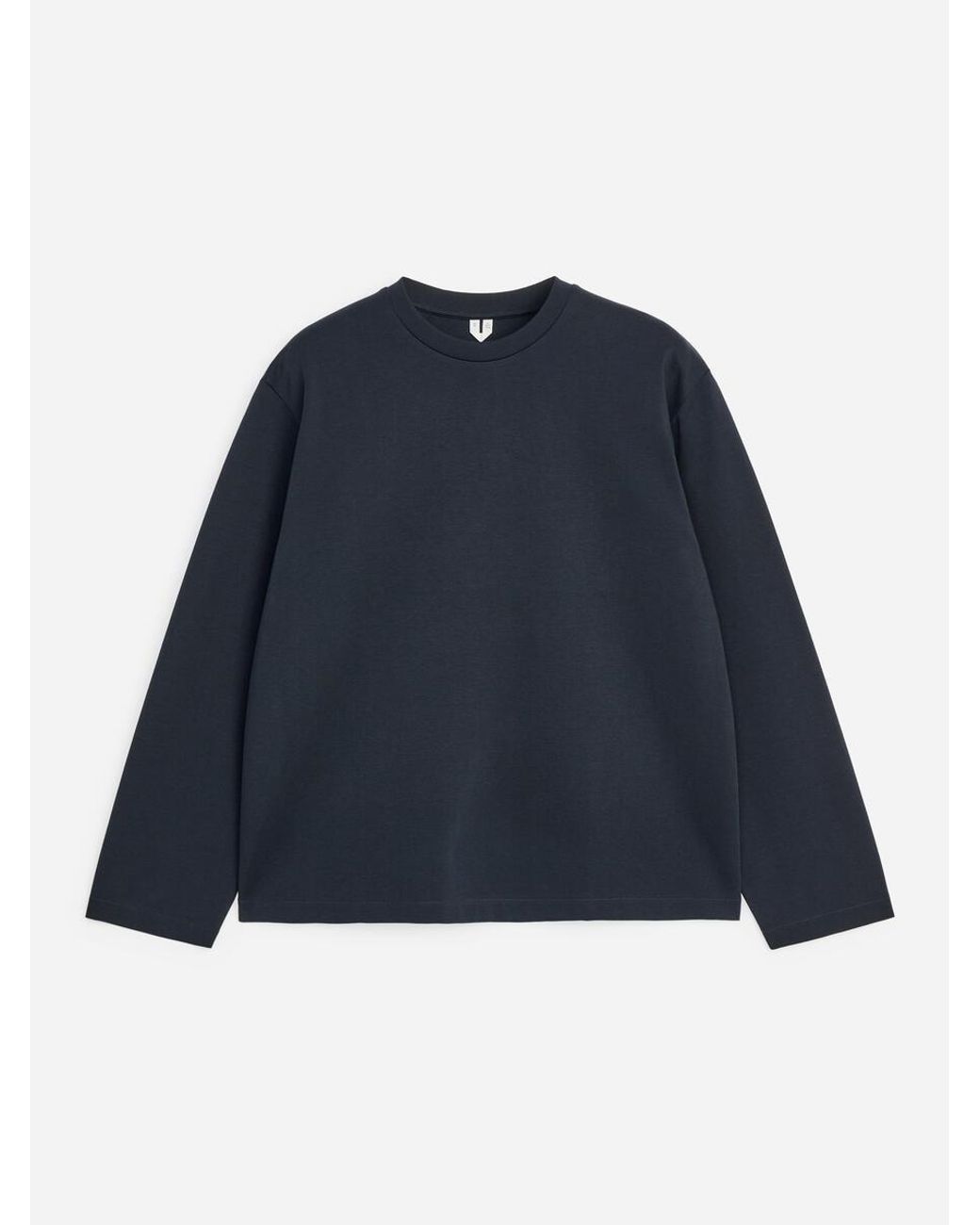 ARKET Blue Interlock Long-Sleeve T-Shirt for men