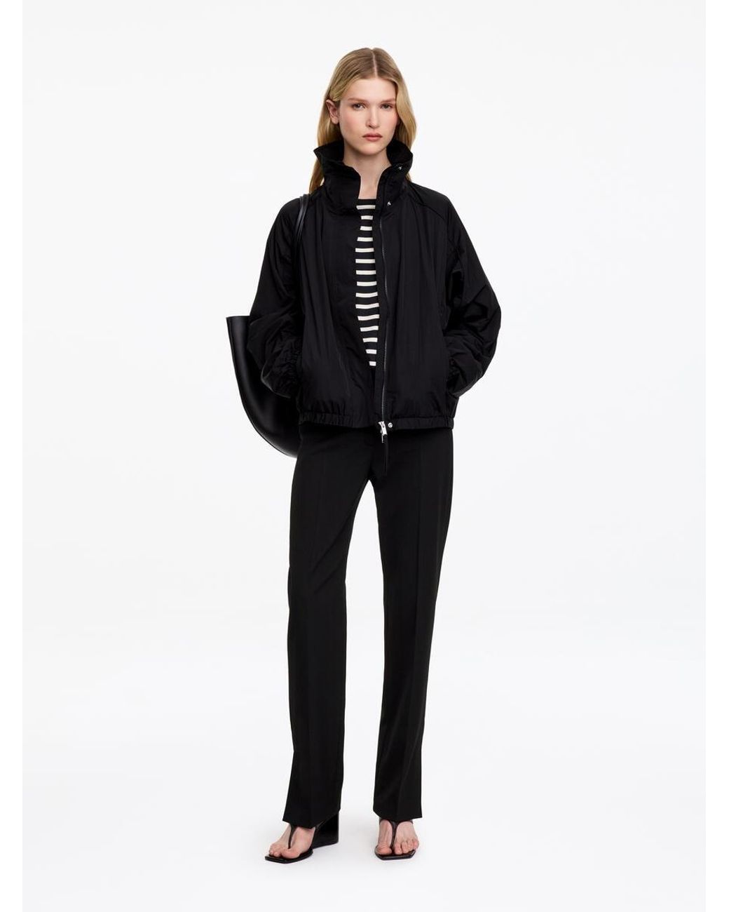 ARKET Black Slim Tailored Trousers